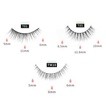 Load image into Gallery viewer, 6Pcs Magnetic EyeLashes Kit With Applicator 3D Natural Look False Lashes Reusable Easy Wear No Glue Need Eyelashes &amp; Clip Set
