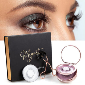 6Pcs Magnetic EyeLashes Kit With Applicator 3D Natural Look False Lashes Reusable Easy Wear No Glue Need Eyelashes & Clip Set